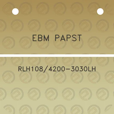 ebm-papst-rlh1084200-3030lh