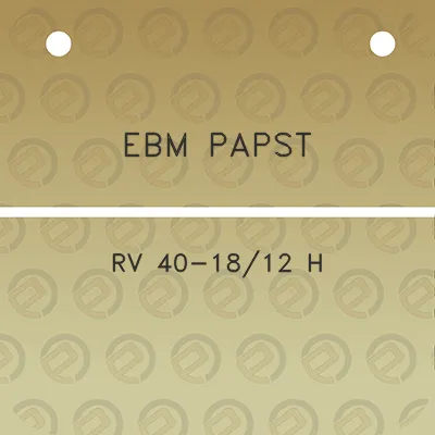 ebm-papst-rv-40-1812-h