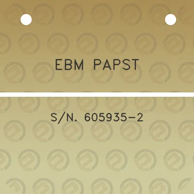 ebm-papst-sn-605935-2