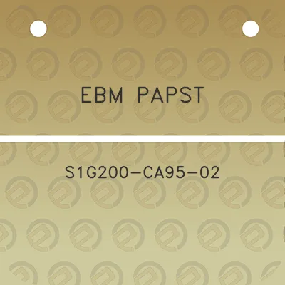 ebm-papst-s1g200-ca95-02