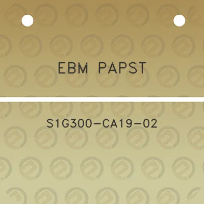 ebm-papst-s1g300-ca19-02