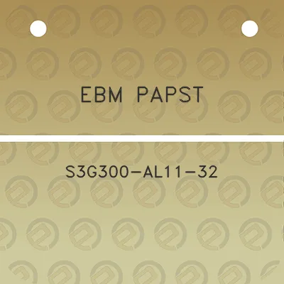 ebm-papst-s3g300-al11-32