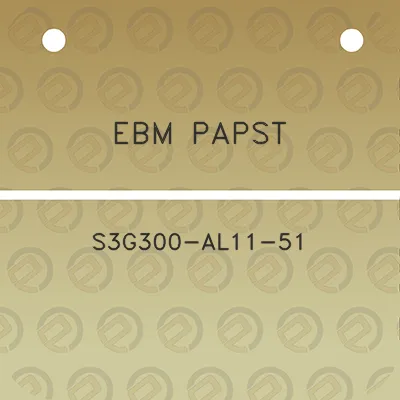 ebm-papst-s3g300-al11-51