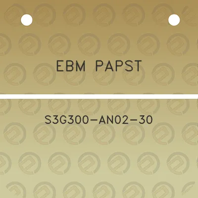 ebm-papst-s3g300-an02-30