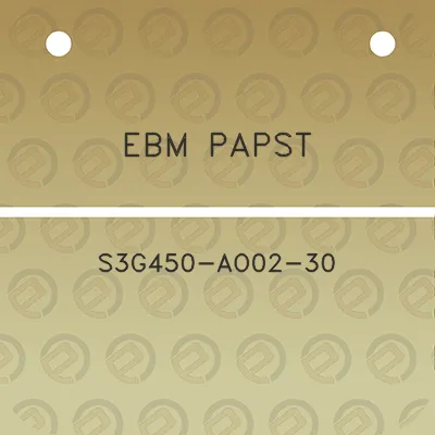 ebm-papst-s3g450-ao02-30