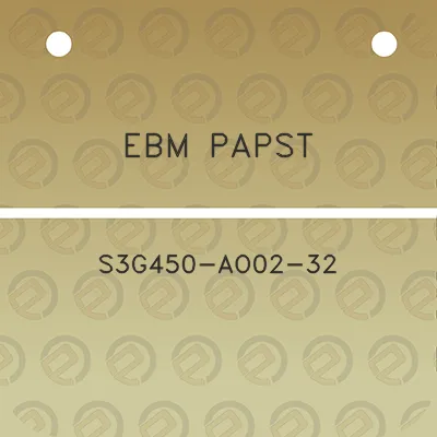 ebm-papst-s3g450-ao02-32