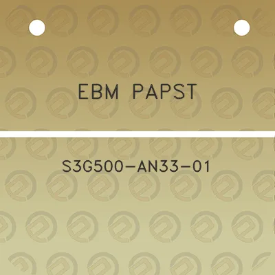 ebm-papst-s3g500-an33-01