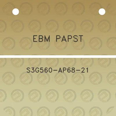 ebm-papst-s3g560-ap68-21