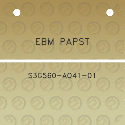 ebm-papst-s3g560-aq41-01