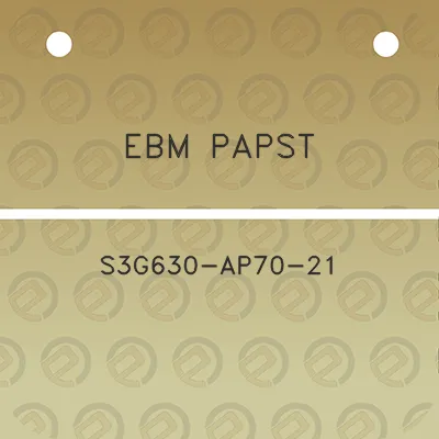 ebm-papst-s3g630-ap70-21