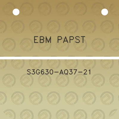 ebm-papst-s3g630-aq37-21