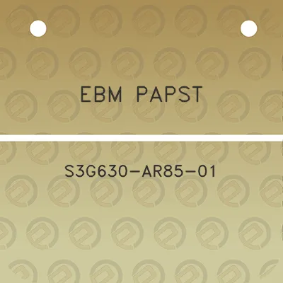 ebm-papst-s3g630-ar85-01