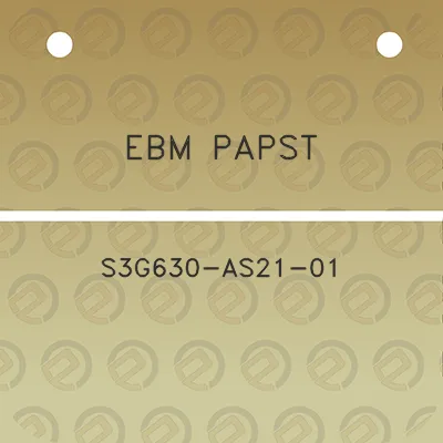 ebm-papst-s3g630-as21-01