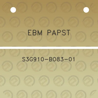 ebm-papst-s3g910-bo83-01