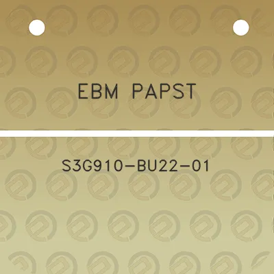 ebm-papst-s3g910-bu22-01