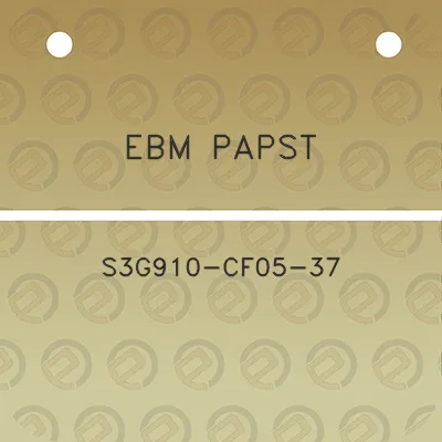 ebm-papst-s3g910-cf05-37