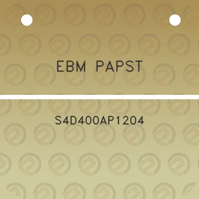 ebm-papst-s4d400ap1204