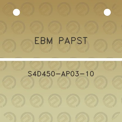 ebm-papst-s4d450-ap03-10