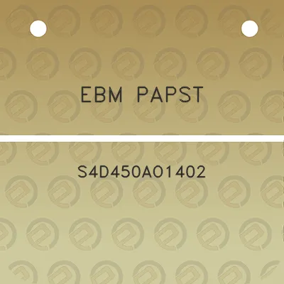 ebm-papst-s4d450ao1402