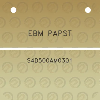 ebm-papst-s4d500am0301