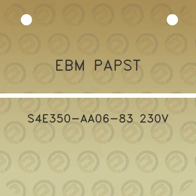 ebm-papst-s4e350-aa06-83-230v