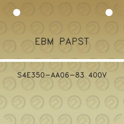 ebm-papst-s4e350-aa06-83-400v