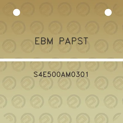 ebm-papst-s4e500am0301