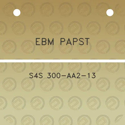 ebm-papst-s4s-300-aa2-13