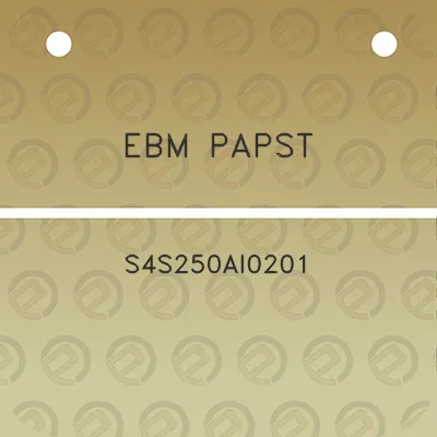 ebm-papst-s4s250ai0201