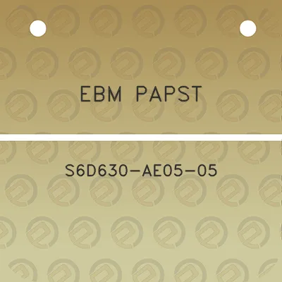 ebm-papst-s6d630-ae05-05