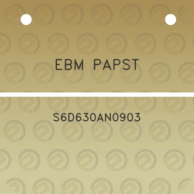 ebm-papst-s6d630an0903