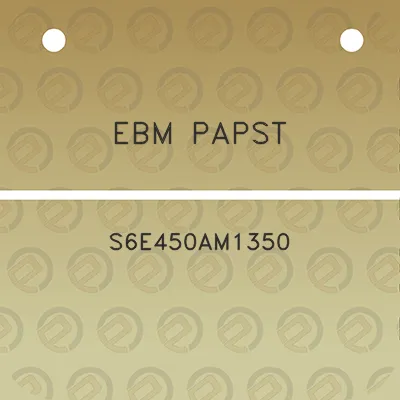 ebm-papst-s6e450am1350