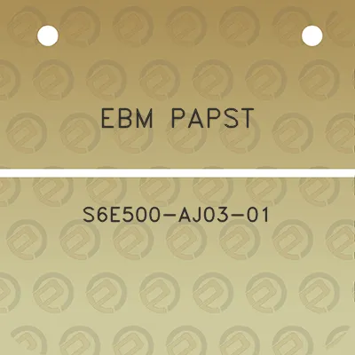 ebm-papst-s6e500-aj03-01