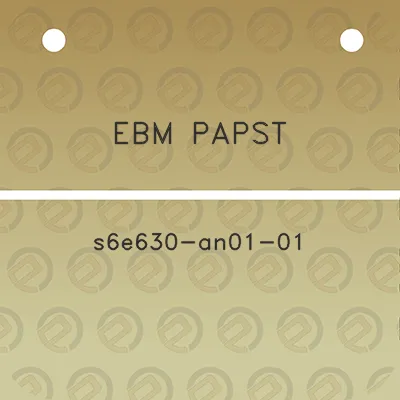 ebm-papst-s6e630-an01-01