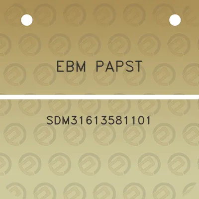 ebm-papst-sdm31613581101