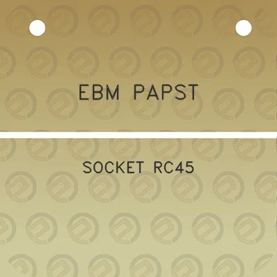 ebm-papst-socket-rc45