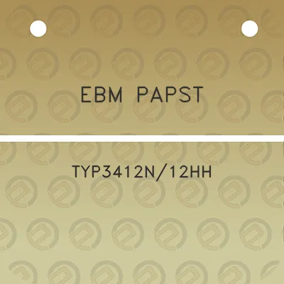 ebm-papst-typ3412n12hh