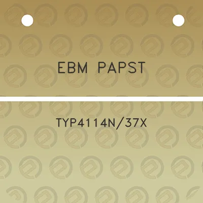 ebm-papst-typ4114n37x