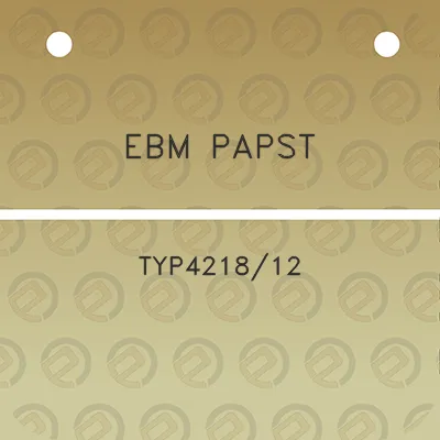 ebm-papst-typ421812