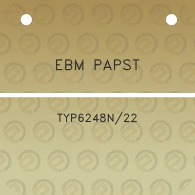 ebm-papst-typ6248n22