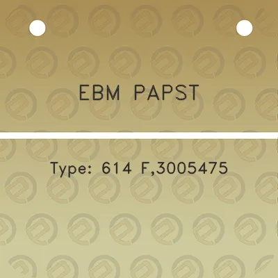 ebm-papst-type-614-f3005475