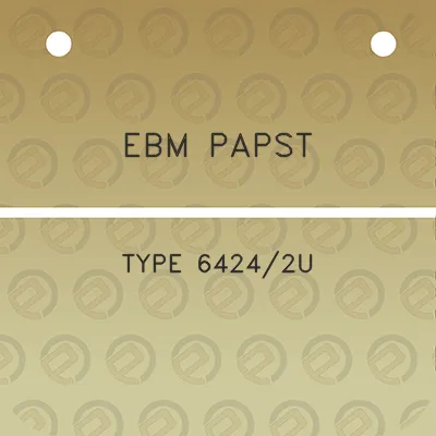 ebm-papst-type-64242u