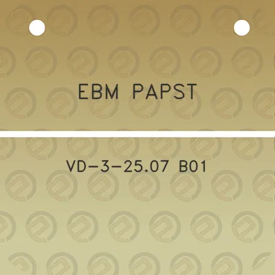 ebm-papst-vd-3-2507-b01