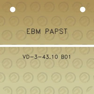 ebm-papst-vd-3-4310-b01