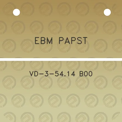 ebm-papst-vd-3-5414-b00