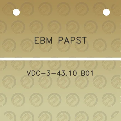 ebm-papst-vdc-3-4310-b01