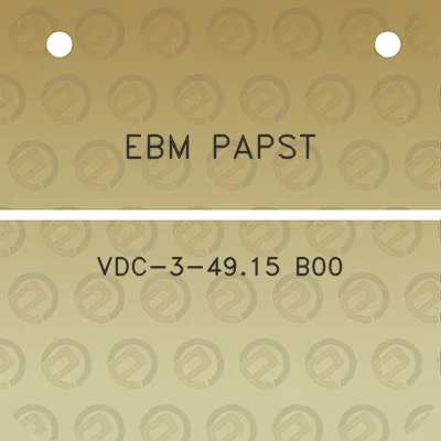 ebm-papst-vdc-3-4915-b00