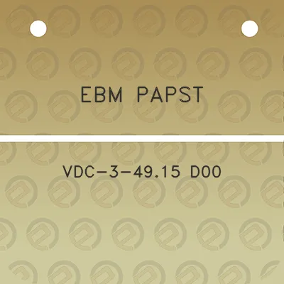 ebm-papst-vdc-3-4915-d00