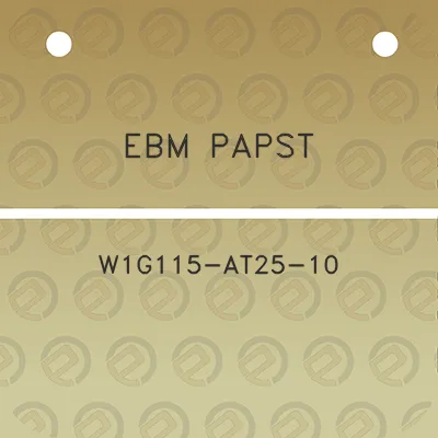 ebm-papst-w1g115-at25-10