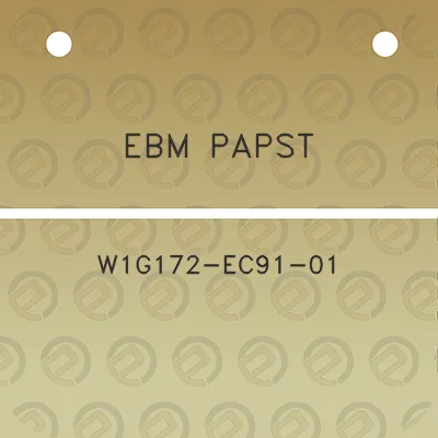 ebm-papst-w1g172-ec91-01